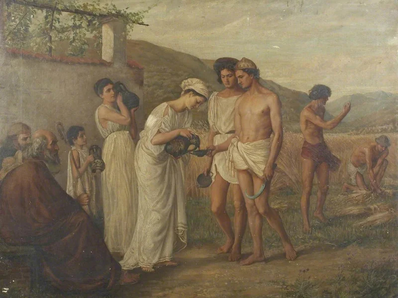 1843-George James Howard - Rinfrescare i mietitori